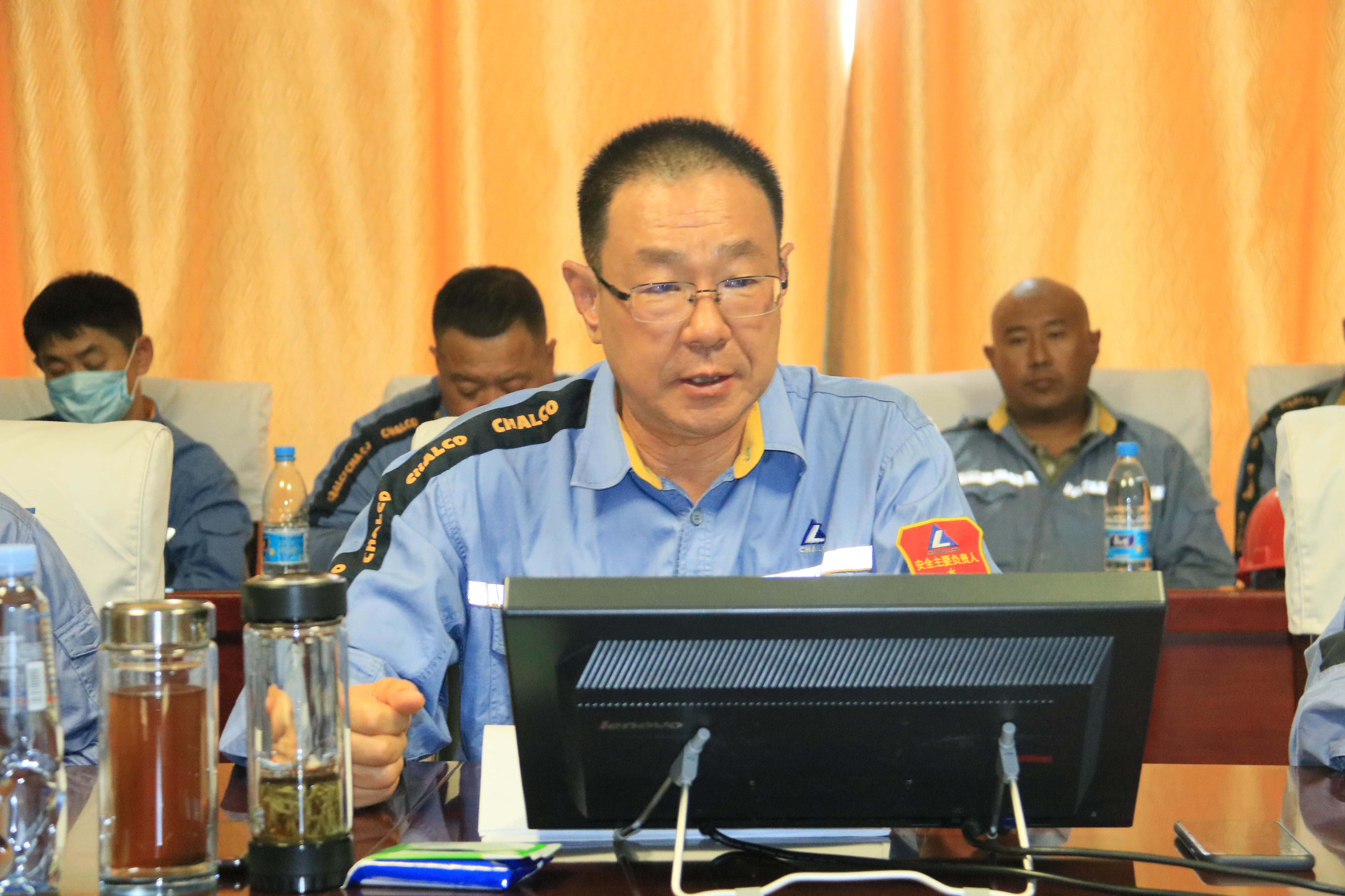 韩效义指导热电厂、电解三厂党史学习教育