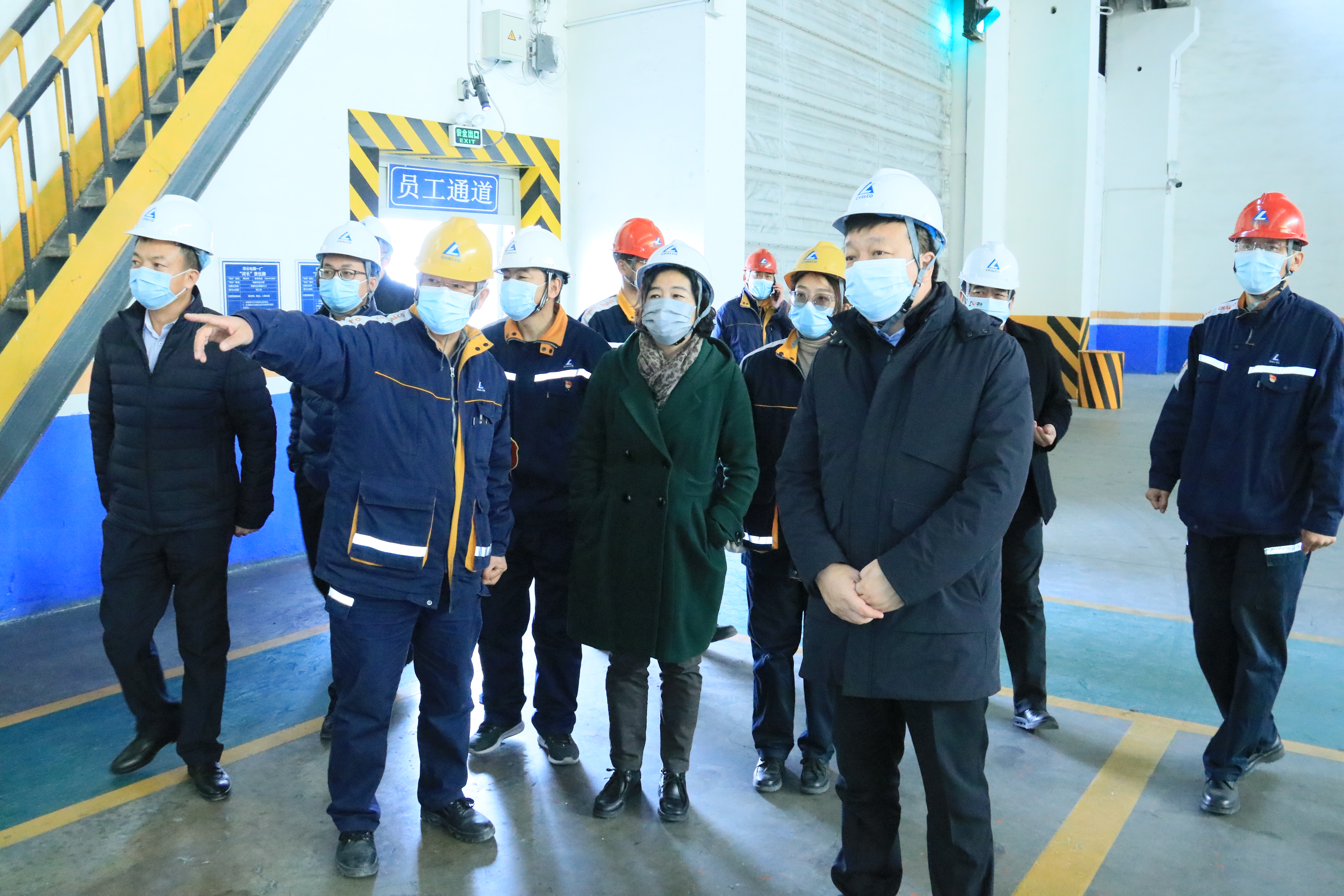 自治区生态环境厅副厅长莫晓莲调研包铝