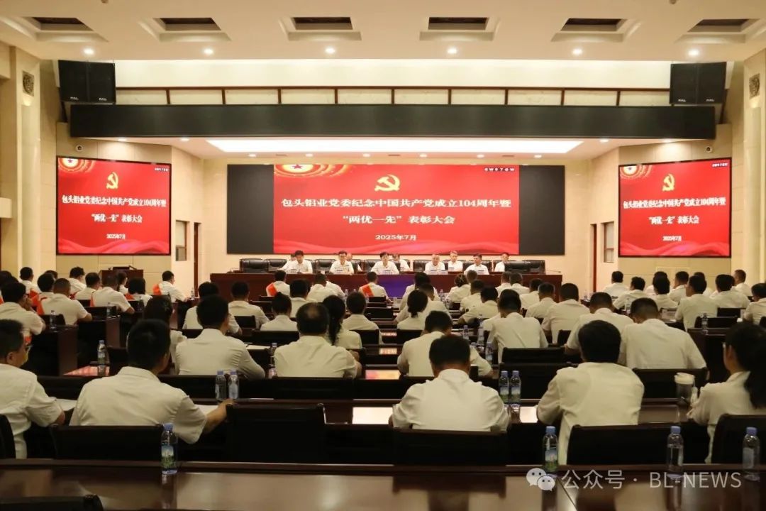 公司党委召开纪念中国共产党成立104周年暨“两优一先”表彰大会